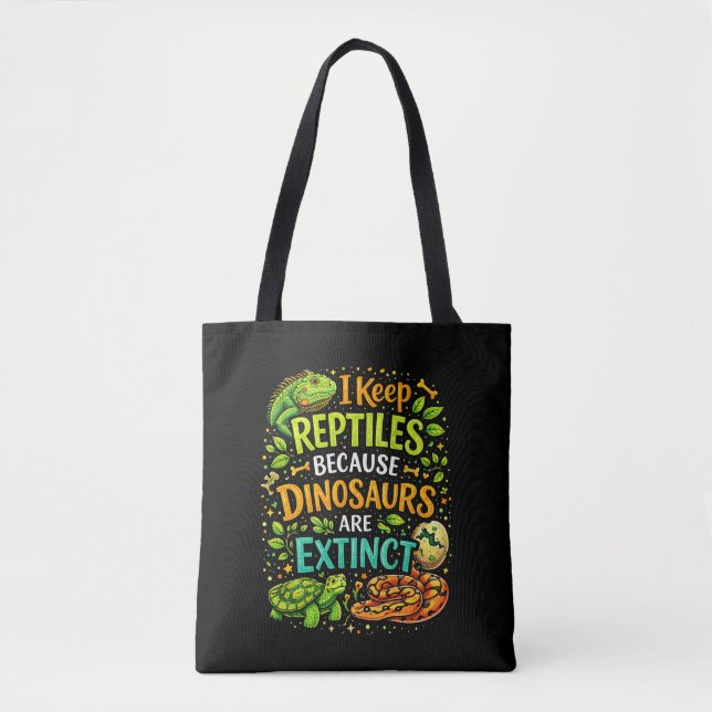 Reptiles Rule Tote Bag (Front)