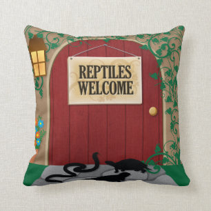 Reptiles Welcome Cushion