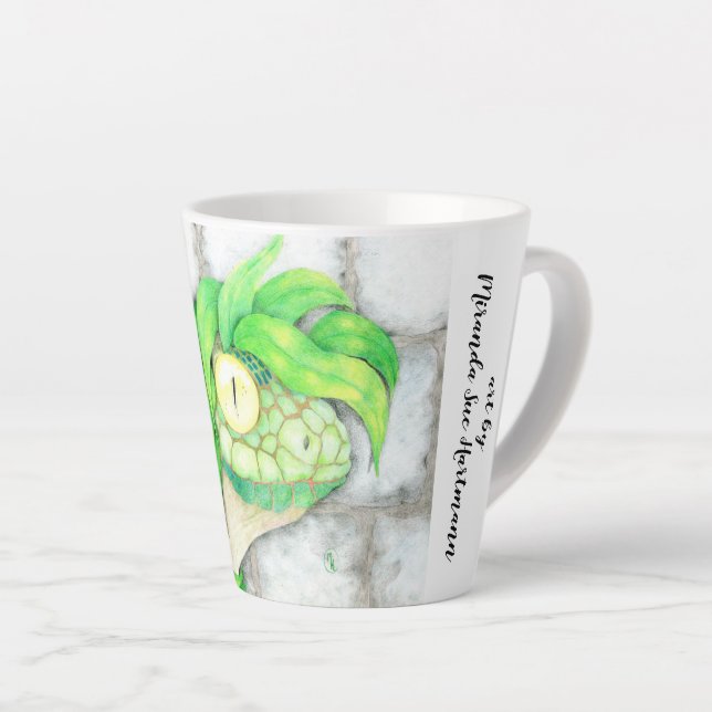 "Reptilian Recluse" Latte Mug (Right Angle)