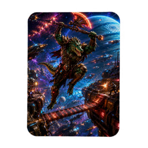 Reptilian Space Pirate — Savage Boarding Attack Magnet