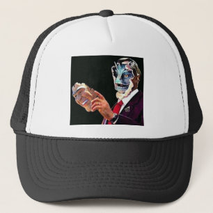 reptilian trucker hat