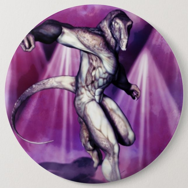 Reptillian 6 Cm Round Badge (Front)