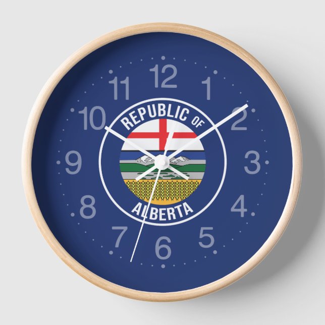Republic of Alberta WEXIT Clock (Front)