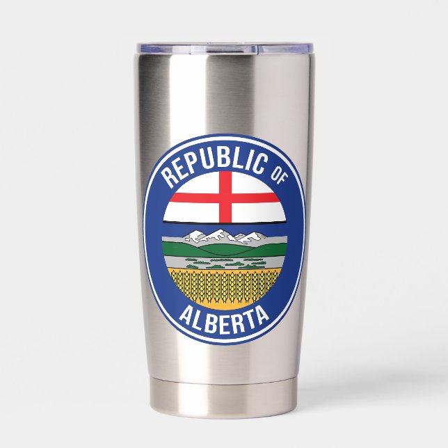 Republic of Alberta WEXIT Insulated Tumbler (Front)