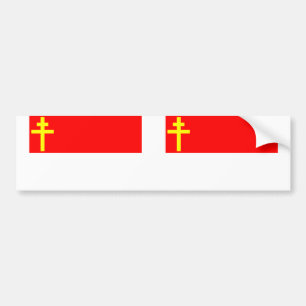 Republic Of Alsace Lorraine, France flag Bumper Sticker