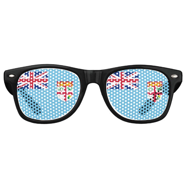 Republic of Fiji flag party Sunglasses (Front)