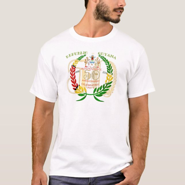 Republic of Guyana, 50th Independence Anniversary T-Shirt (Front)