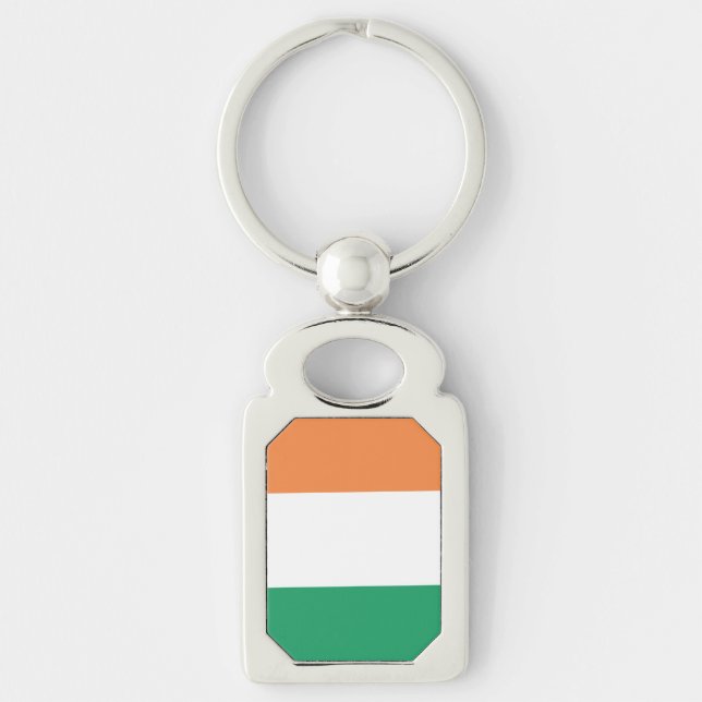 Republic of Ireland Flag Metal Keychain (Front)