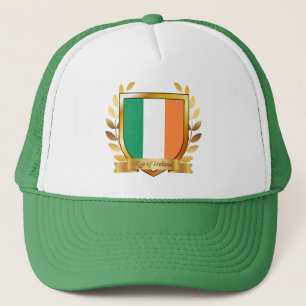 Republic of Ireland Flag Shield Trucker Hat