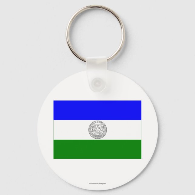 Republic of Jämtland flag (unofficial) Key Ring (Front)