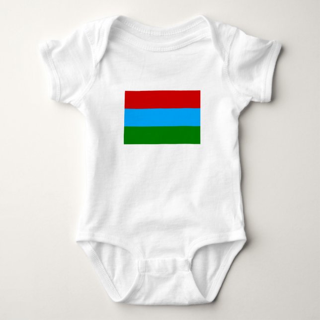 Republic of Karelia Flag Baby Bodysuit (Front)