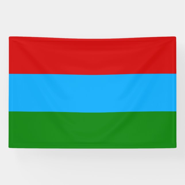 Republic of Karelia Flag Banner (Horizontal)