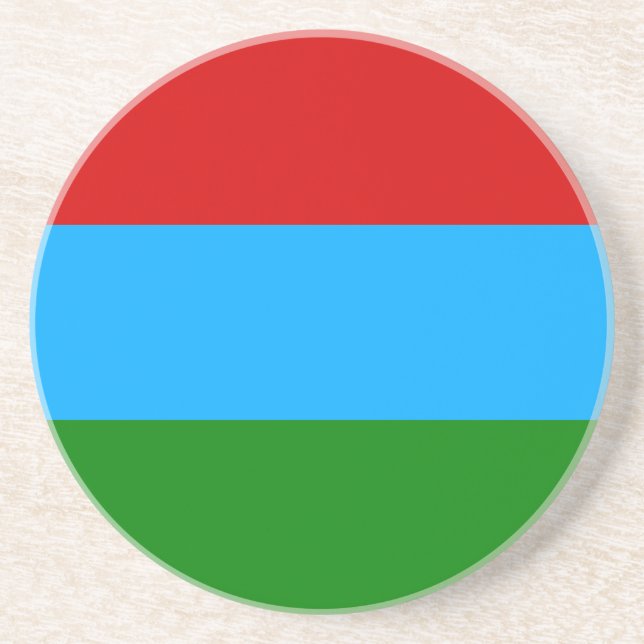 Republic of Karelia Flag Coaster (Front)