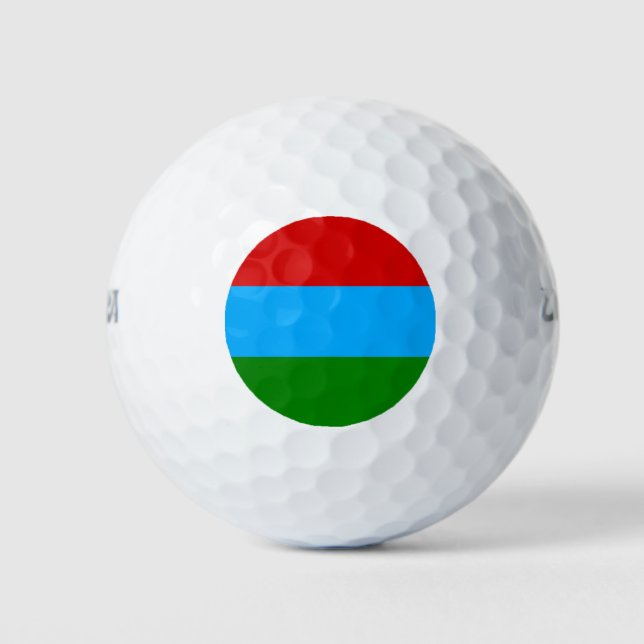 Republic of Karelia Flag Golf Balls (Front)