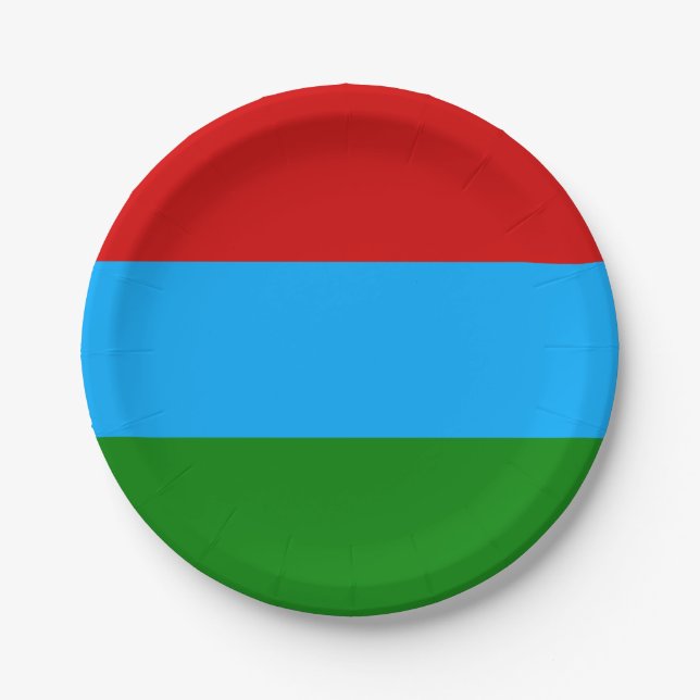 Republic of Karelia Flag Paper Plate (Front)