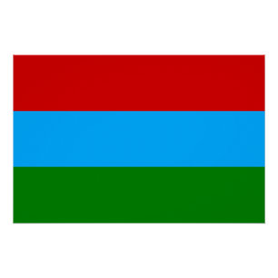Republic of Karelia Flag Poster