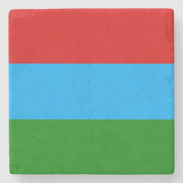 Republic of Karelia Flag Stone Coaster (Front)