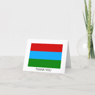 Republic of Karelia Flag Thank You Card