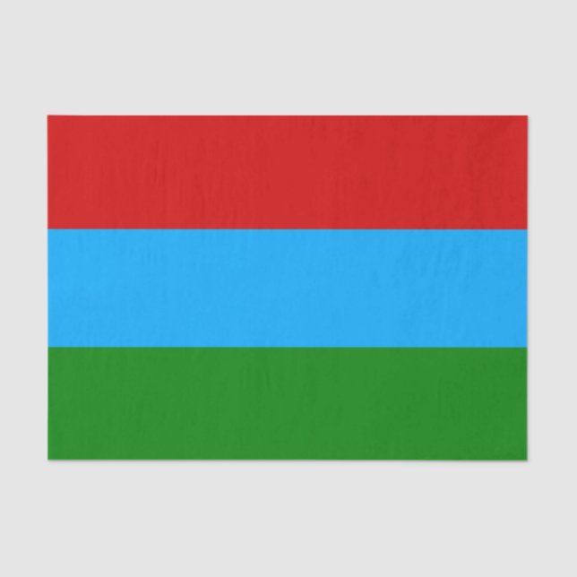 Republic of Karelia Flag Tissue Paper (Front)