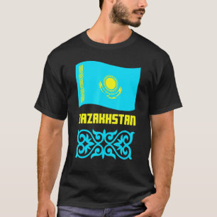 Republic of Kazakhstan Qazaqstan Kazakh flag 17 T-Shirt