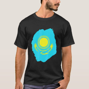 Republic of Kazakhstan Qazaqstan Kazakh flag Horse T-Shirt