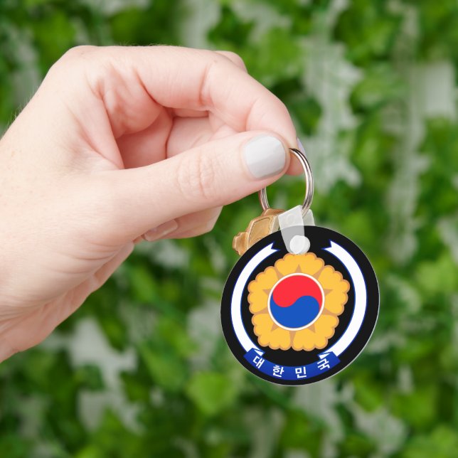 Republic of Korea Emblem Key Ring (Hand)