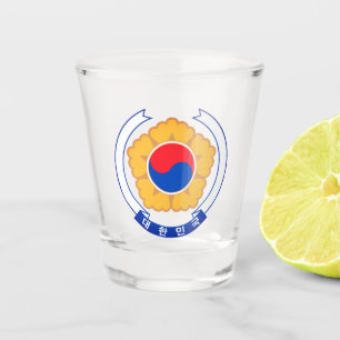 Republic of Korea Emblem Shot Glass