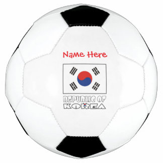 Republic of Korea Flag Personalised  Football