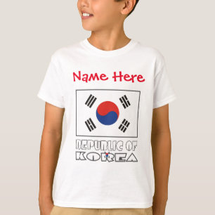 Republic of Korea Flag Personalised  T-Shirt