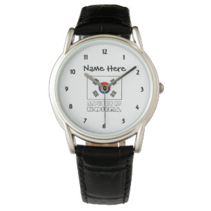 Republic of Korea South Korean Flag Personalised Watch