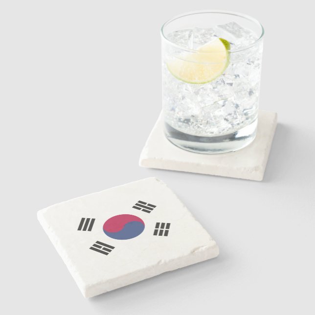 Republic of Korea Stone Coaster (Side)