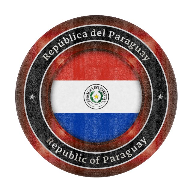 Republic of Paraguay Cutting Board (Front)