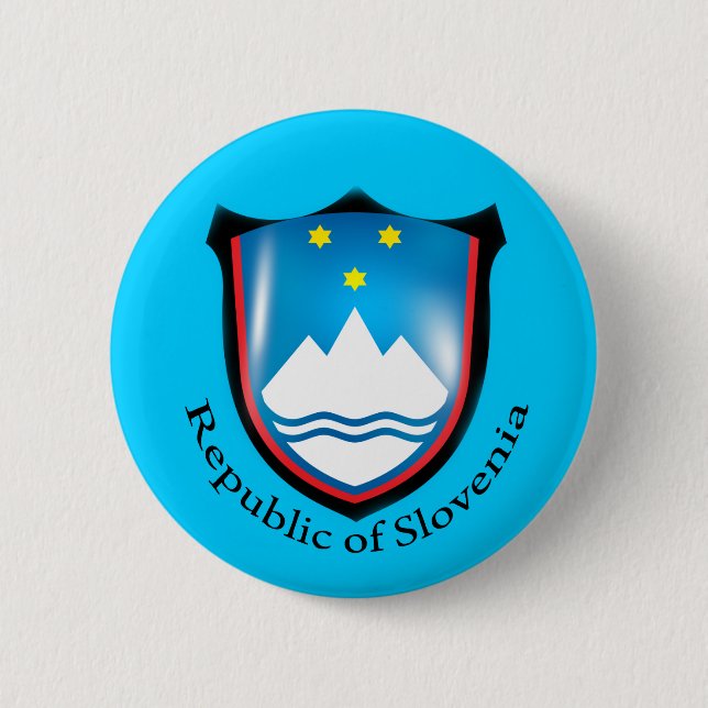 Republic of Slovenia Button (Front)