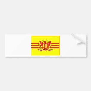 Republic of South Vietnam Military Forces Flag Bumper Sticker