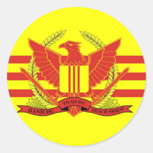 Republic of South Vietnam Military Forces Flag Classic Round Sticker