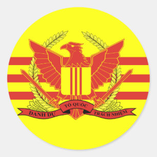 Republic of South Vietnam Military Forces Flag Classic Round Sticker