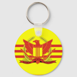 Republic of South Vietnam Military Forces Flag Key Ring