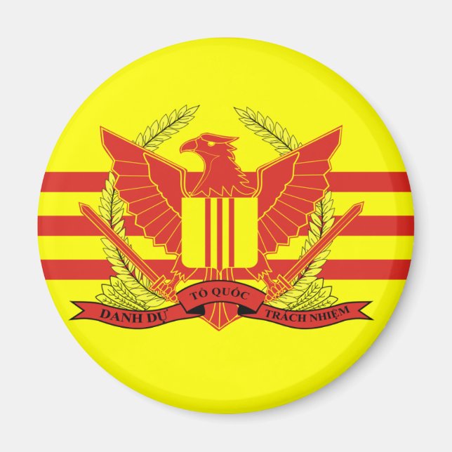 Republic of South Vietnam Military Forces Flag Magnet (Front)