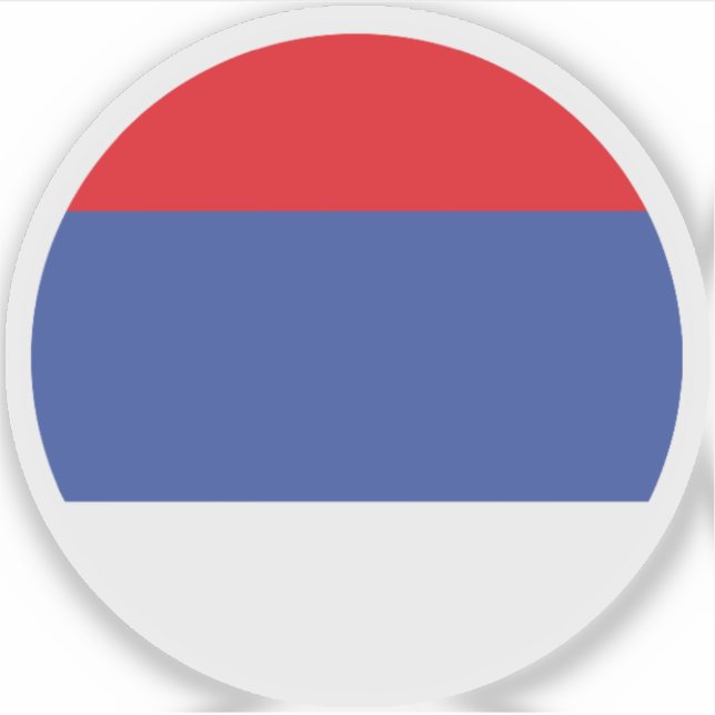 Republic of Sprska Flag Round Sticker (Front)