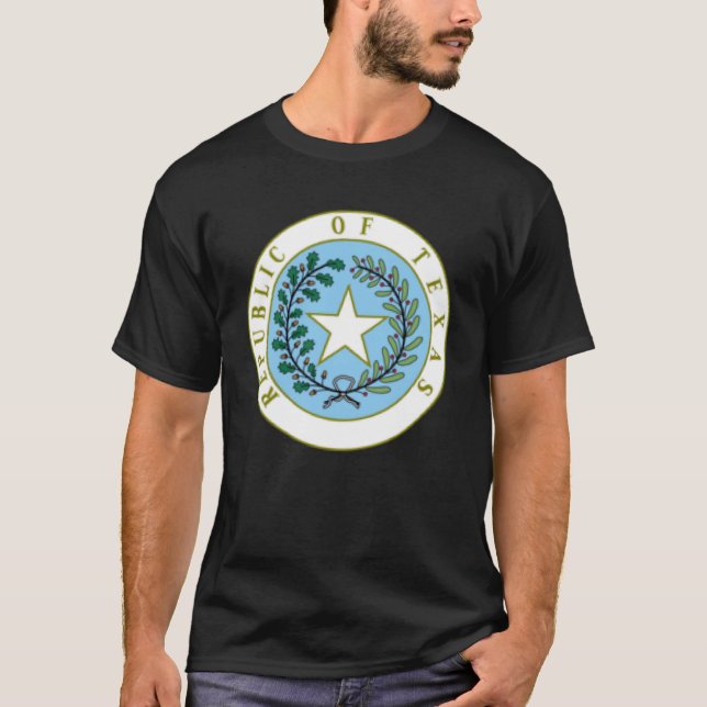 REPUBLIC OF TEXAS EMBLEM FLAG SEAL  1 T-Shirt (Front)