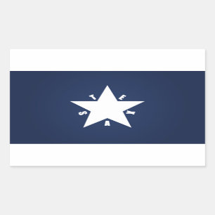 Republic of Texas Rectangular Sticker