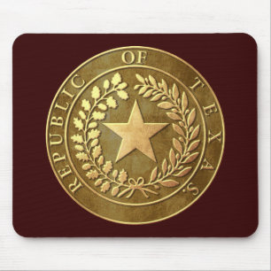 Republic of Texas Seal Mouse Mat