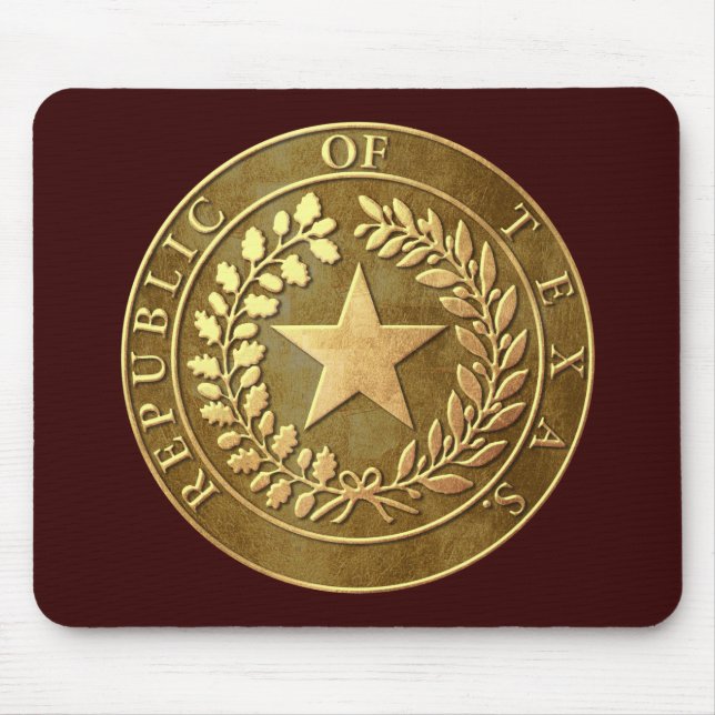 Republic of Texas Seal Mouse Mat (Front)
