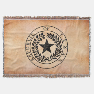 Republic of Texas Seal Throw Blanket