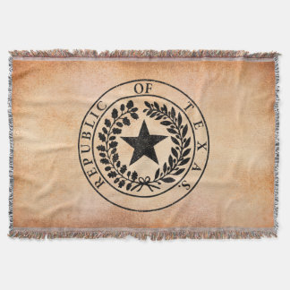 Republic of Texas Seal Throw Blanket