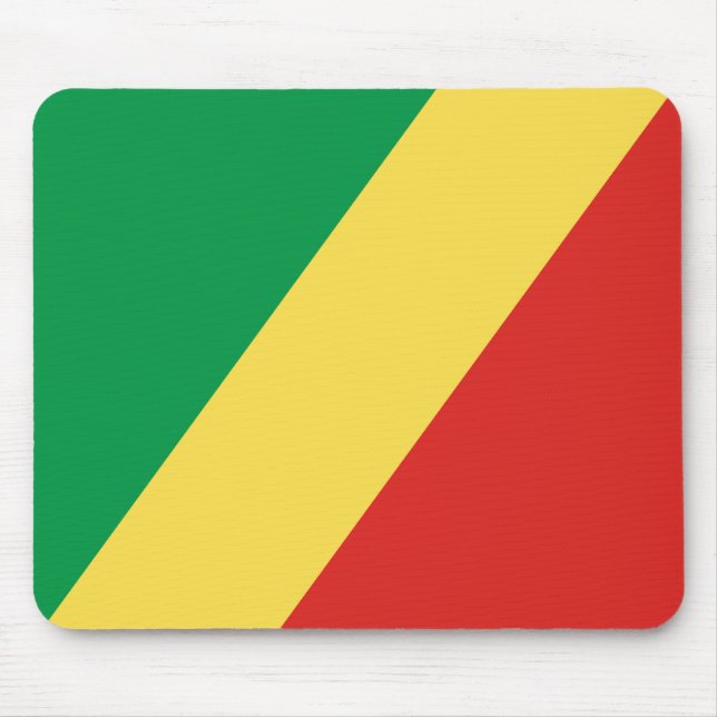 Republic of the Congo Flag Mouse Mat (Front)