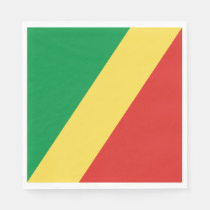 Republic of the Congo Flag Napkin