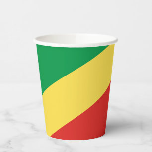Republic of the Congo Flag Paper Cups