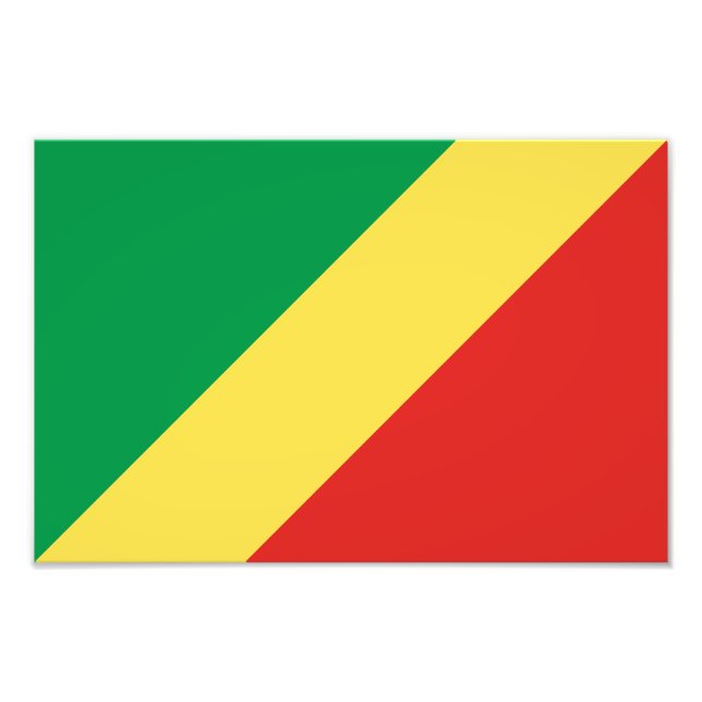 Republic of the Congo Flag Photo Print (Front)