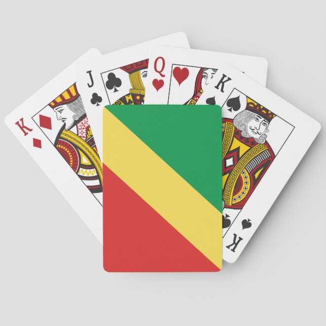 Republic of the Congo Flag Playing Cards (Back)